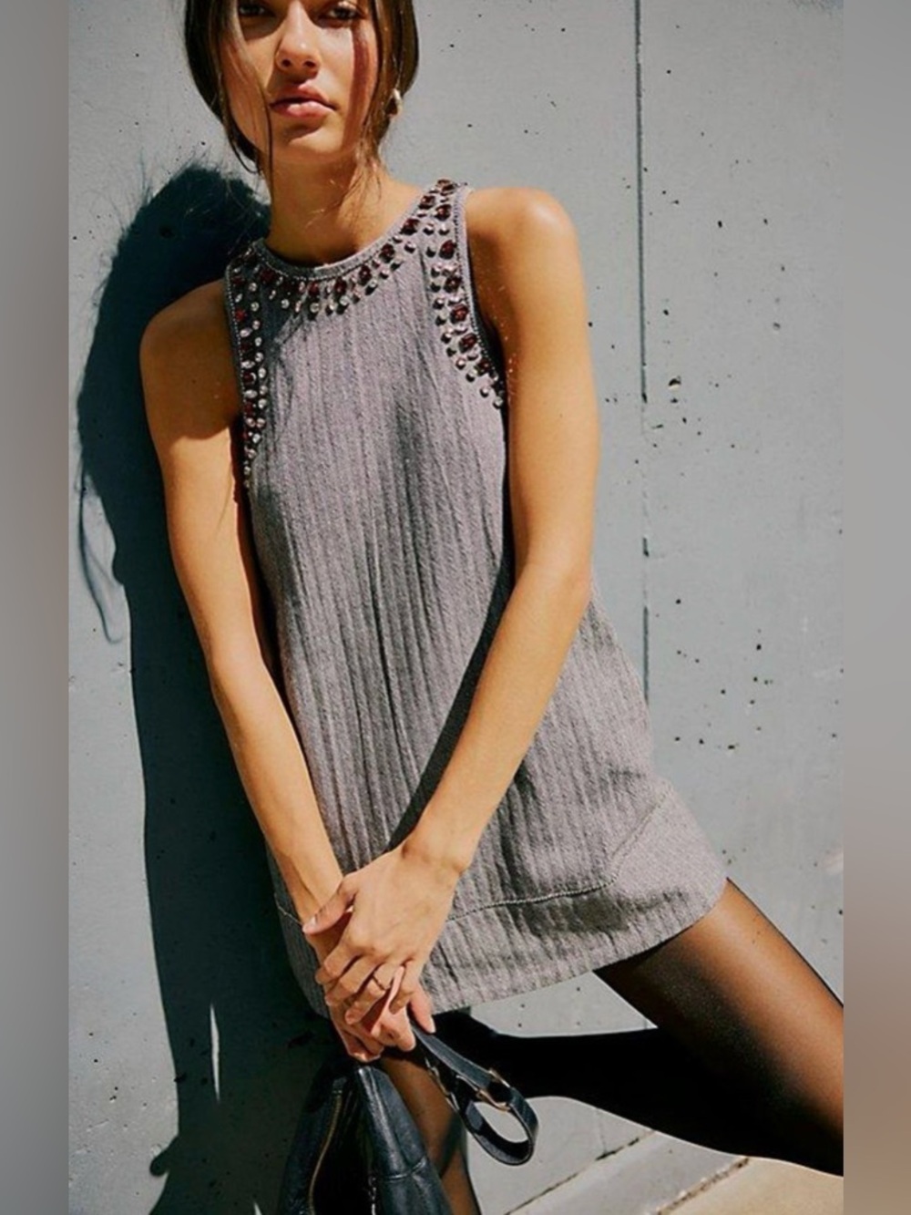 NWT Free People Gorgeously Embellished Mini Dress